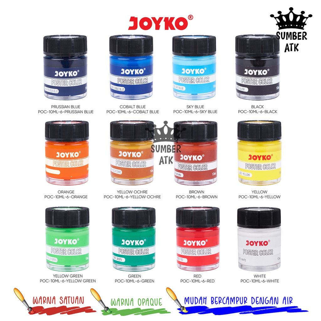 

Poster Color Cat Poster Joyko POC-10ML-6
