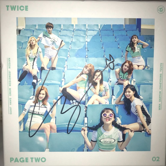 TWICE PAGE TWO ALBUM CHAEYOUNG MWAVE SIGNED