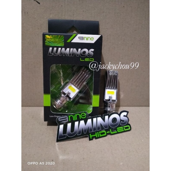 Lampu Depan Motor Bebek matic LED H6 9nine luminos AC DC Putih