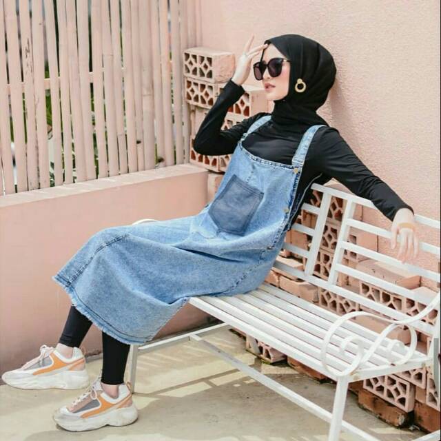 ERINA OVERALL JEANS | CATHY OVERALL JEANS | MIDI OVERALL JEANS RAWIS