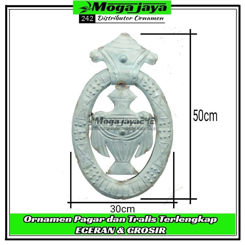 versase piala besi plat ornamen pagar