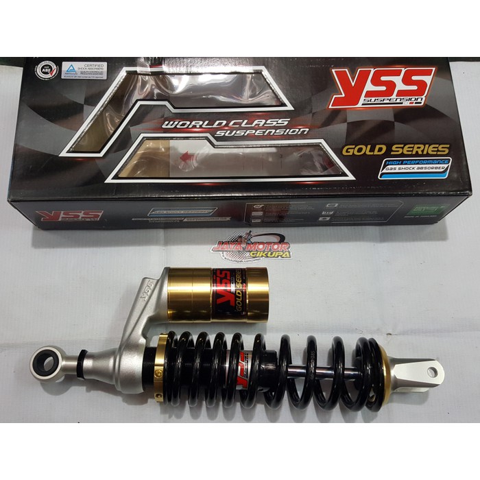 Barang Berkualitas Shockbreaker yss gold series G Plus 330mm Vario125 Vario150 Black gold racing bal