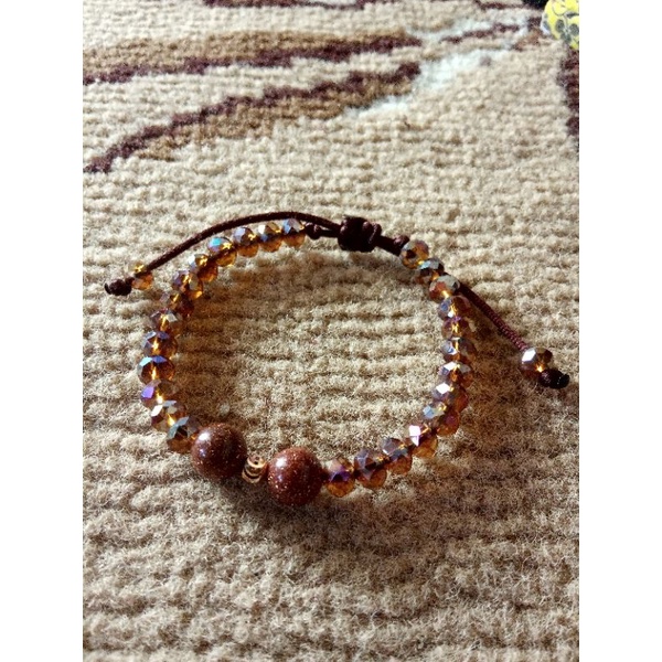 gelang emas semar nusantara mix ceko kristal kadar 10k