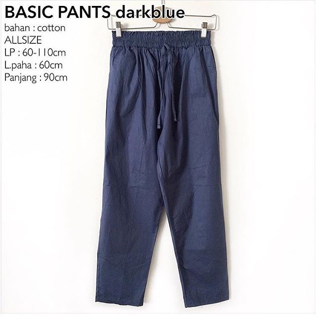 PANTS WANITA CASUAL CHINO BAHAN CELANA FASHION GROSIR MUSLIM LAVVELA @LAVVELA ( BASIC BAGGY PANTS )