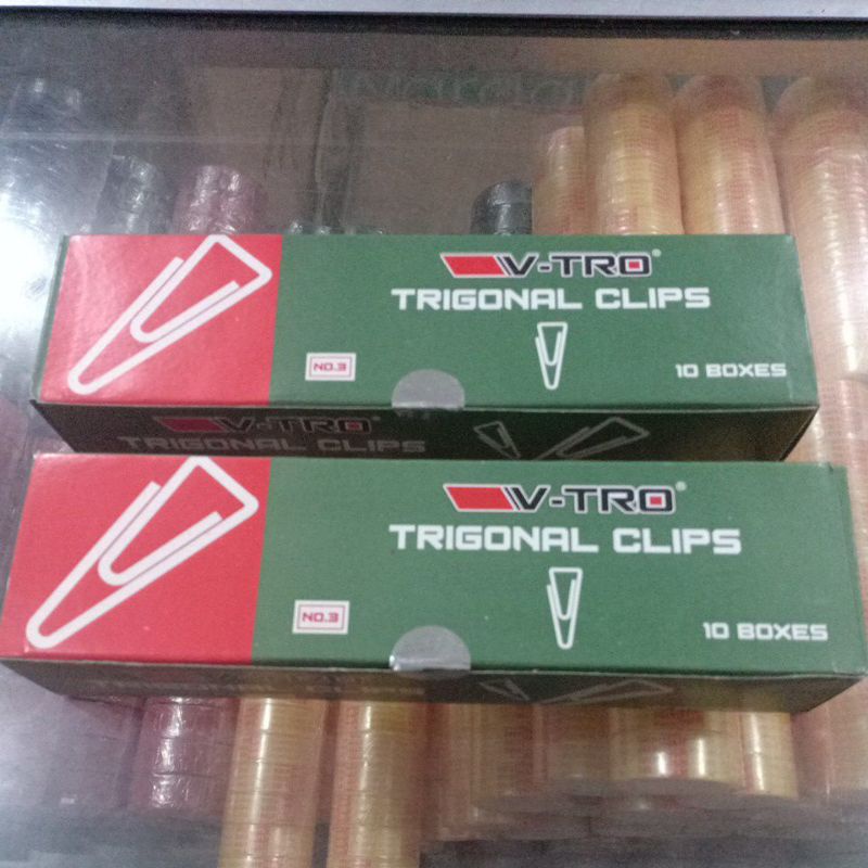 

TRIGONAL CLIPS/PAPER KLIP NOMER 3 ISI 500PCS