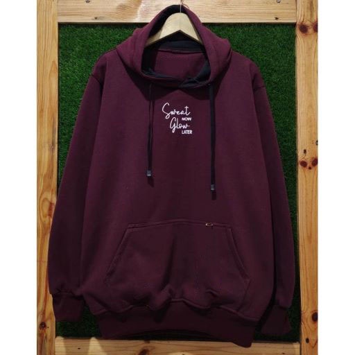 Suiter Hoodie flecce Premium Kachios - Sweater Hoodie Kachios - Hoodie Pria / Wanita - Hoodie Marun Burgundy Jumbo Original Kachios Project terlaris dan termurah