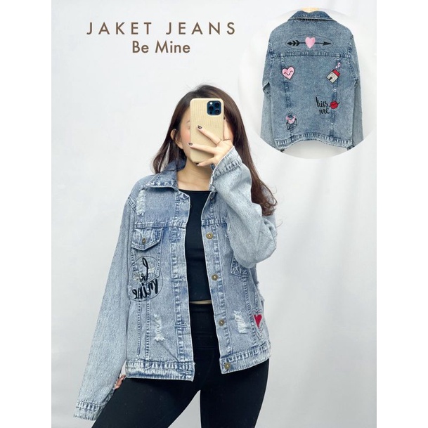 MDLV ~ Jaket Jeans Be Mine Jaket Jeans Import Good Quality Women Jeans Jaket Fashion Import