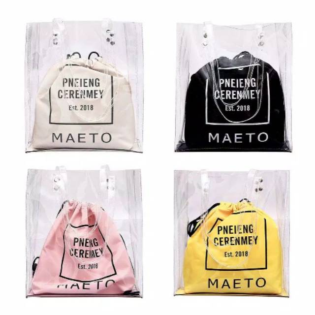 Tote bag tote transparan tas tote tas wanita tas transparan tas kekinian tas wanita murah