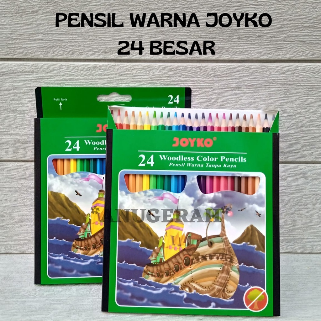 

Pensil warna JOYKO 24 Clr Panjang CP-104 Woodles ( 1 set )