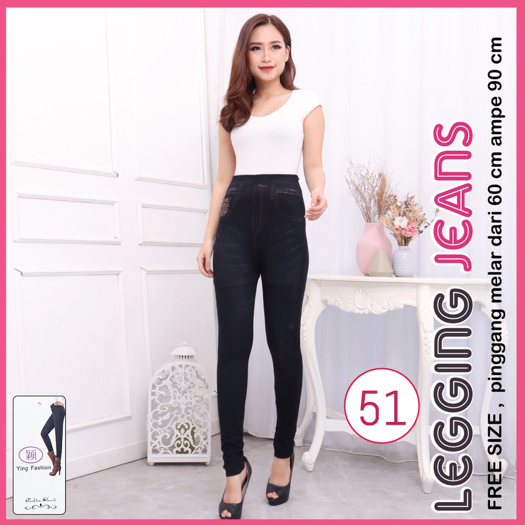 legging Jeans #51 / Legging Jeans Wanita