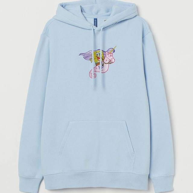 H*M spongebob pink hoodie / blue hoodie