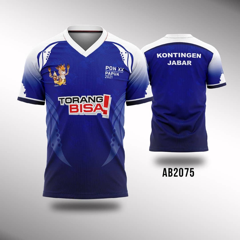 Kaos Jersey PON XX PAPUA 2021 Kaos Jumbo Printing Premium Indonesia Edisi PON XX 2021 Kontingen Jaba