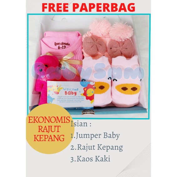 FREE PAPERBAG HAMPERS BAYI BABYSAM BAJU BAYI || HAMPERS ROK TUTU BAYI || PARCEL BAYI || BABYSAM BABY GIFT || KADO KELAHIRAN BAYI || HAMPERS BAYI LAKI-LAKI DAN PEREMPUAN-2