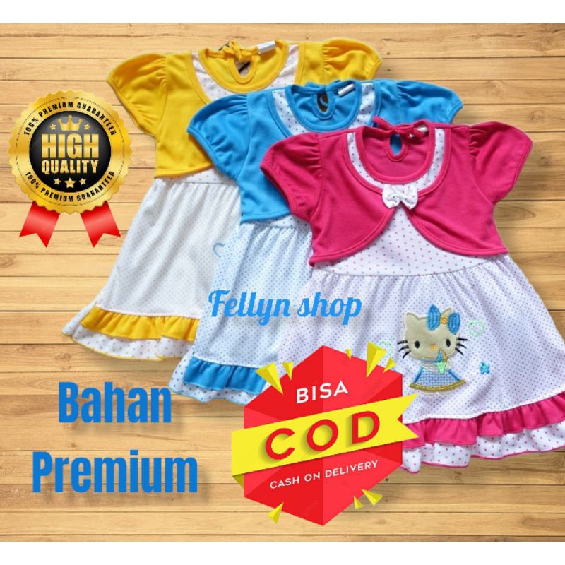 Baju Bayi Cewek Lucu Umur 3 Sampai 18 Bulan Kualitas Impor Terbaru