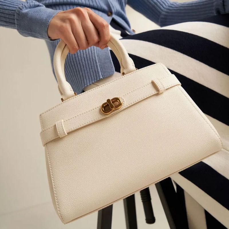 7.7 SALE | CK Aubrielle Metallic-Accent Belted Bag