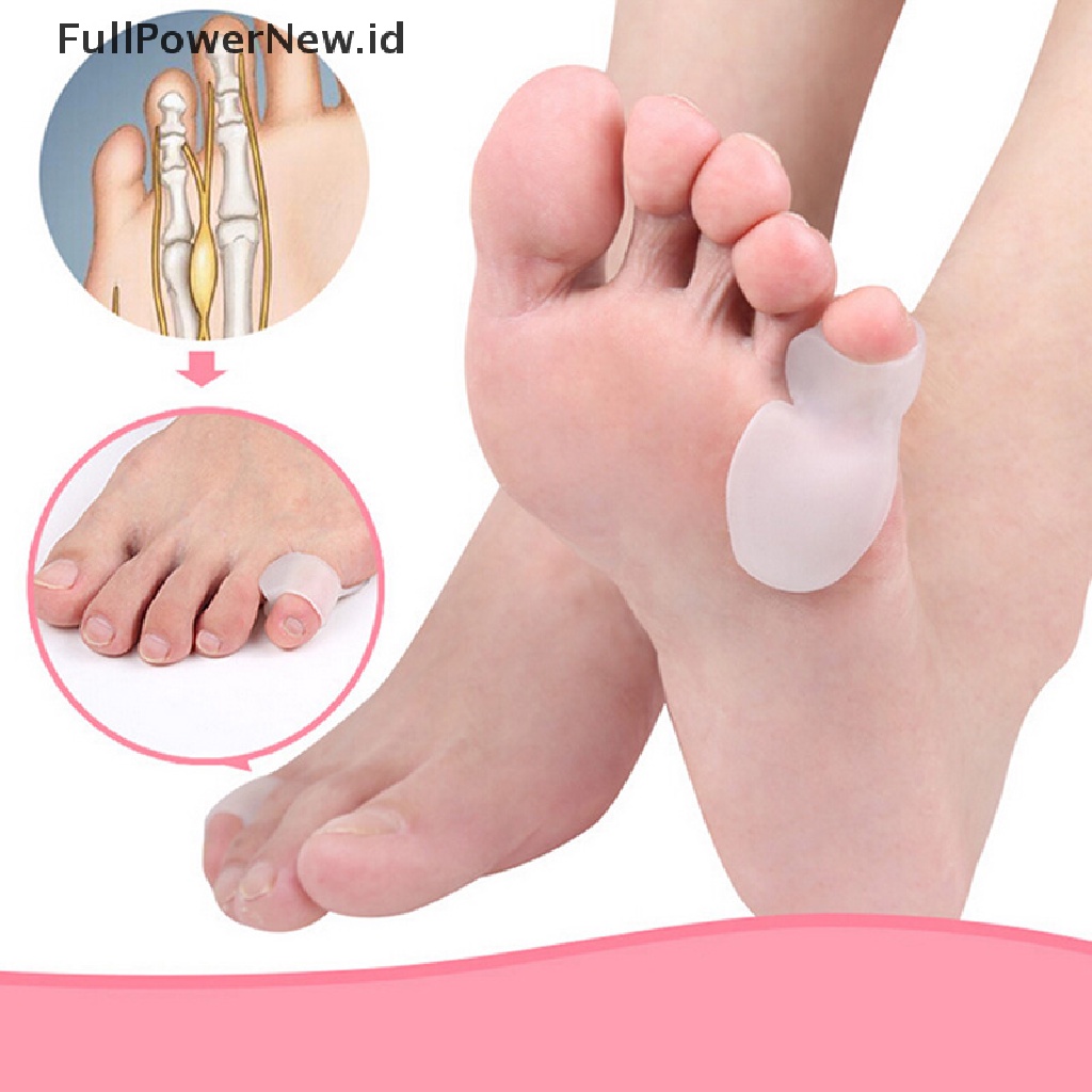 (Kuku Palsu) 1 Pasang Pelindung / Pemisah Jari Kaki Orthotic Untuk Pereda Nyeri