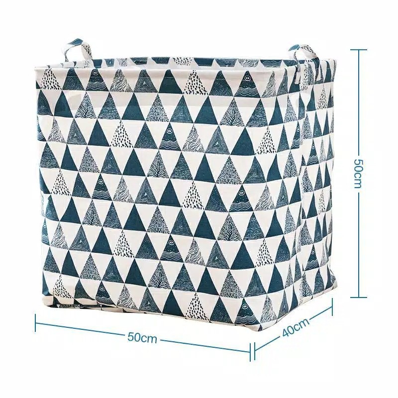 Tempat Penyimpanan Pakaian Selimut Mainan Dengan Kantong Serut / Clothing Storage Basket Jumbo