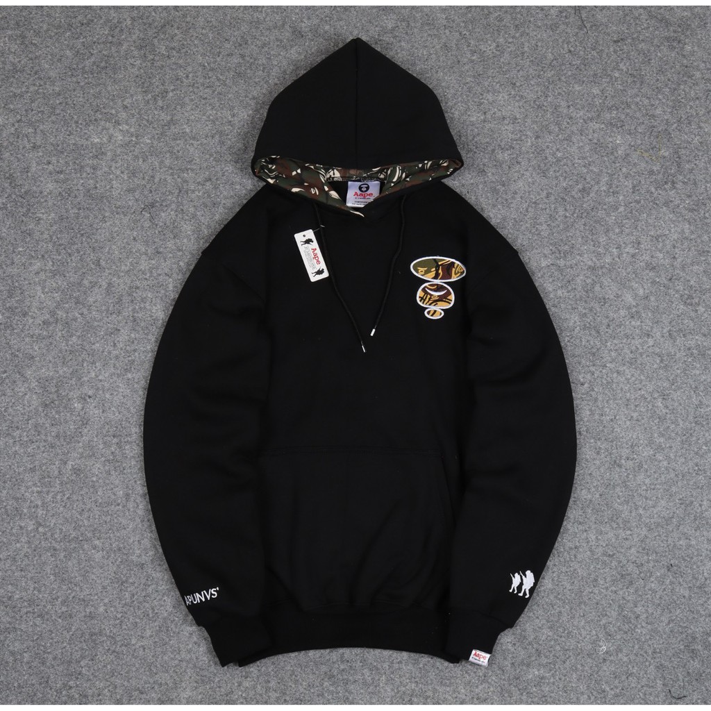 JAKET SWEATER HOODIE AAPE LOGO EMBROID UNISEX PREMIUM QUALITY