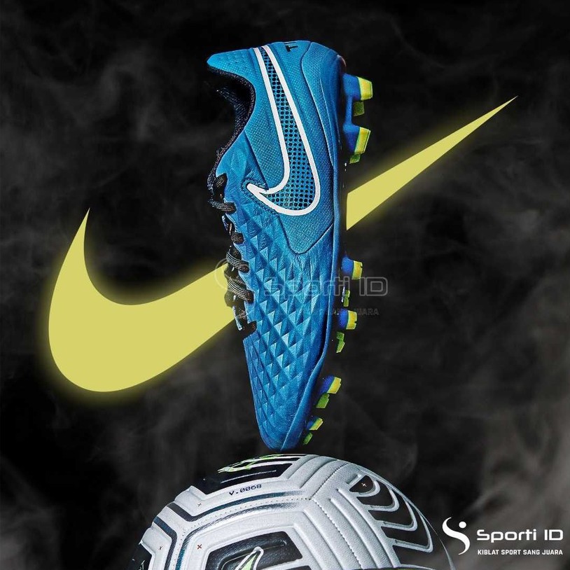 Sepatu Bola Nike Tiempo Legend 8 Academy FG/MG - Aquamarine AT5292-303 Original
