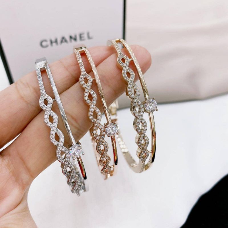 Gelang Silver925 perak sterling silver Premium Gelang zircon anti karat anti alergi  S-006