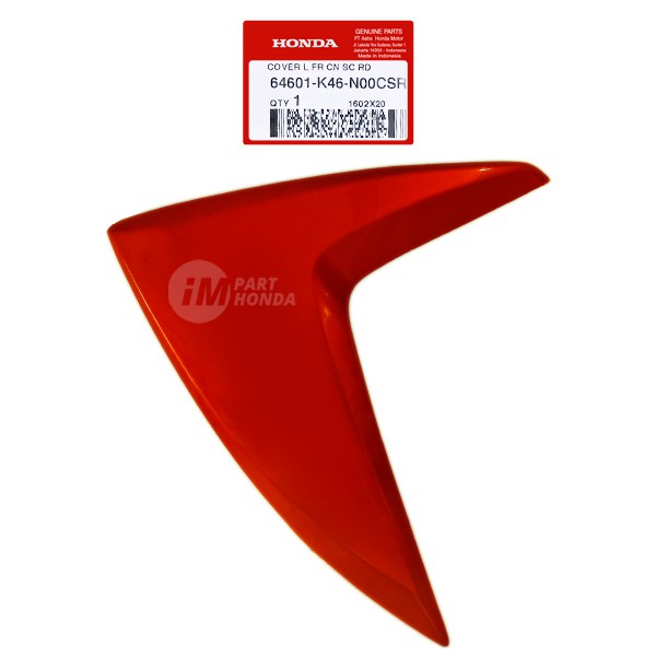 64601-K46-N00CSR Cover sayap kiri Vario 110 Fi 2014 Merah marun maron