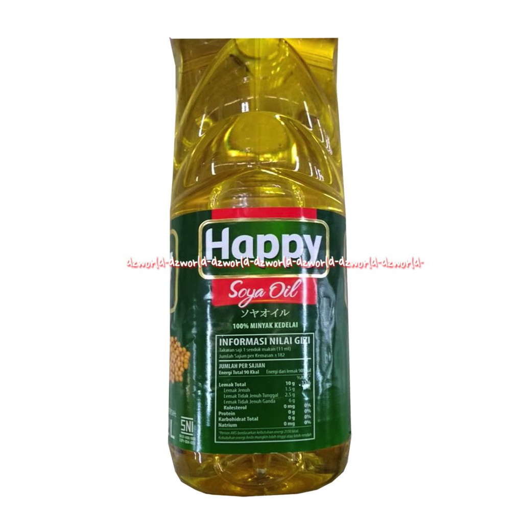 Happy Soya Oil Minyak Kedelai 2L Minyak Goreng Soya Oils Botol Keledai Alami Hepi Soya Hapy Soya