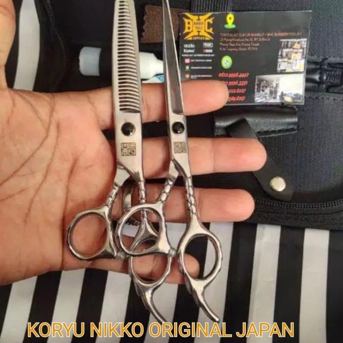 

Coarcella - Koryu Nikko Scissors - Paket Gunting Gy500 Black Sasak Potong