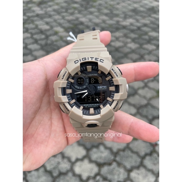 Jam Tangan Digitec DA 2112T Original Brown Pria