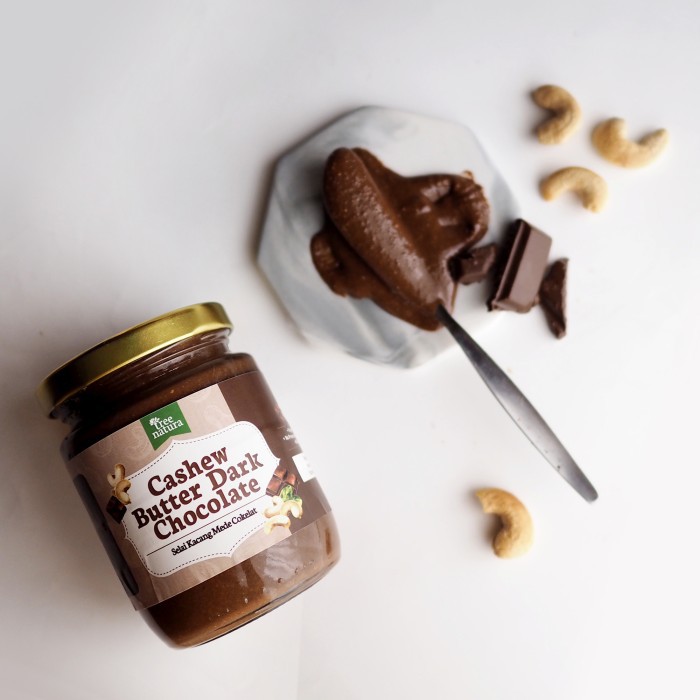 Tree Natura Cashew Butter Dark Chocolate 225 gr (Selai Kacang Mede)