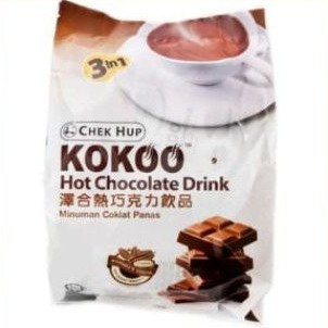 

Chek Hup KOKOO 3in1 CHOCOLATE DRINK minuman COKLAT / HAZELNUT ( 12 sachets )