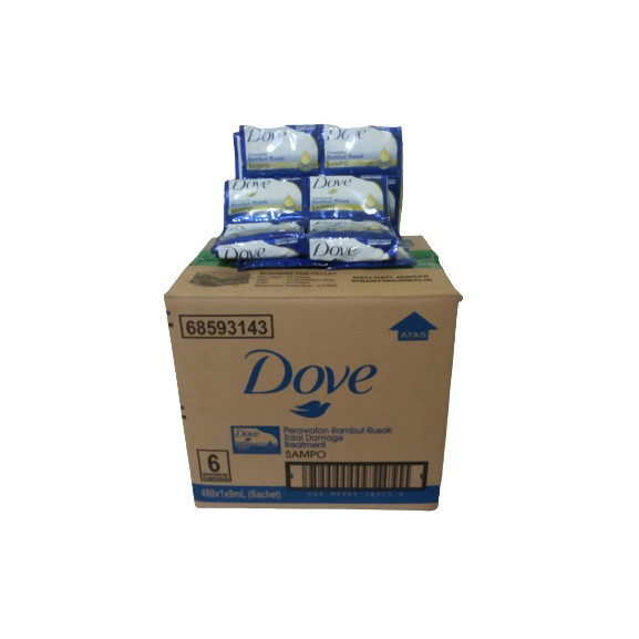 Dove Shampoo Saschet 9ml 1 renceng isi 12pcs