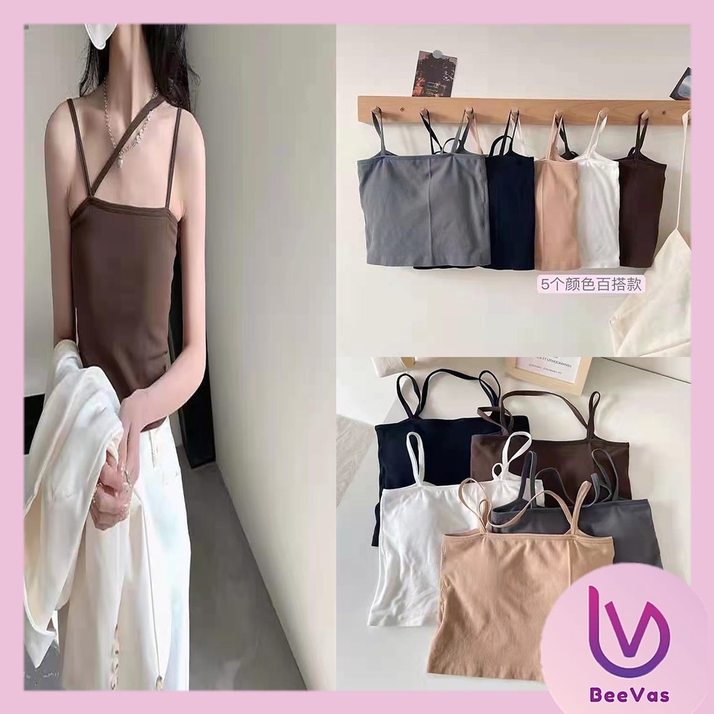 BV.ID•BR791 bh tanktop crop top 3 tali  pakaian dalam wanita cewek korea tank top cup bra