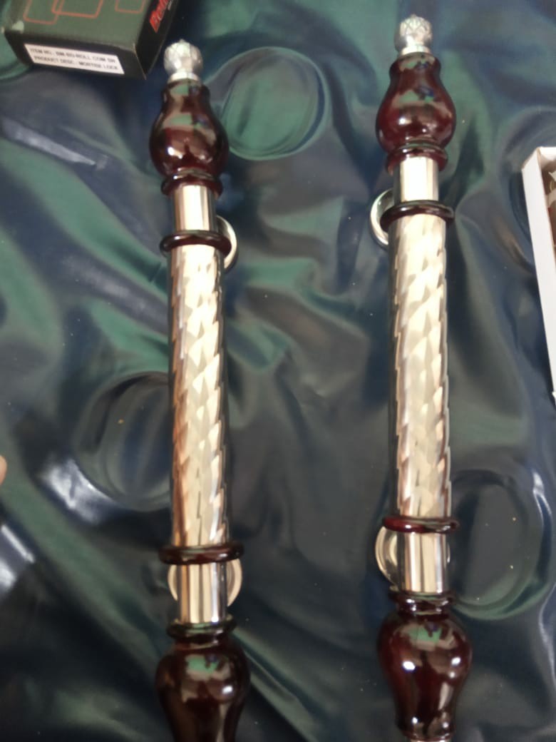 Handle Pintu Stainless 42cm 1set+kunci