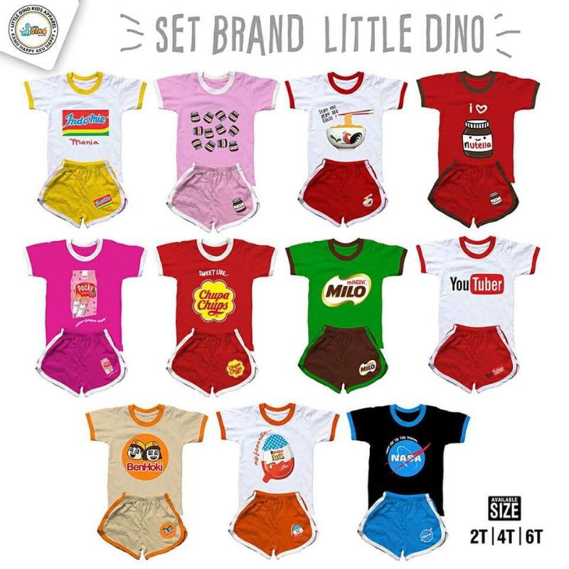 SET BRAND LITTLE DINO size : 2-6th