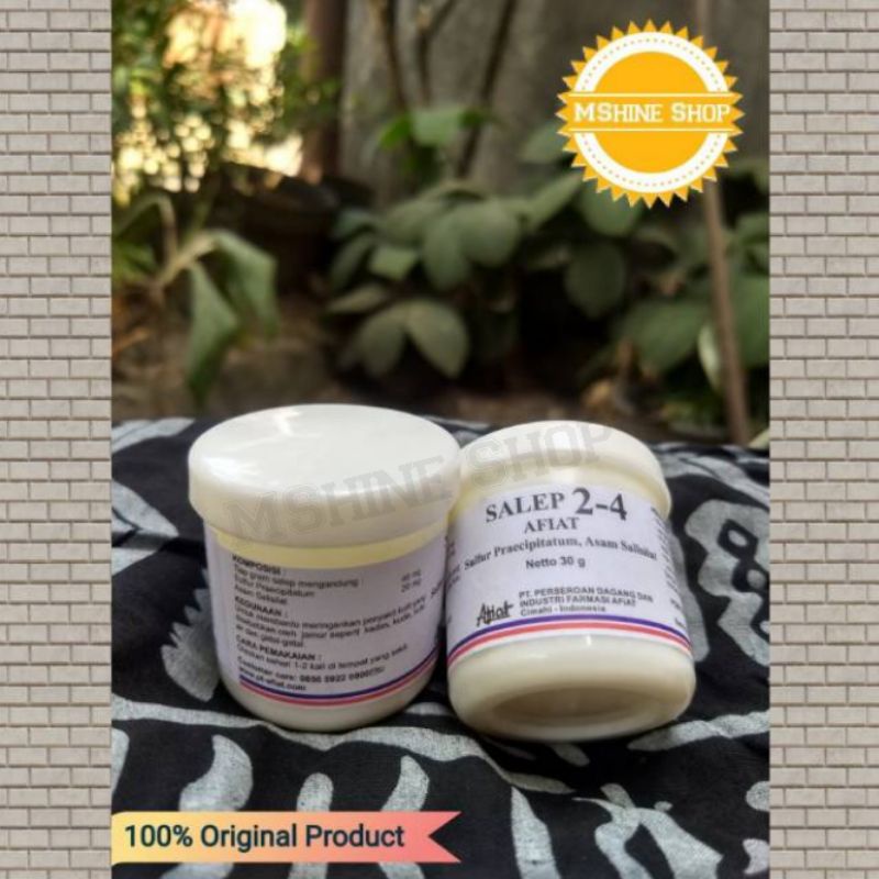 salep 2-4 belerang sulfur obat panu kudis kurap eksim dermatitis kutu air