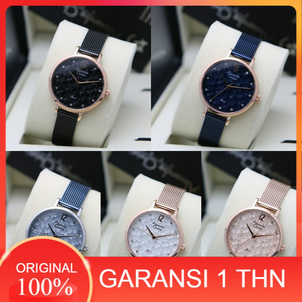 JAM TANGAN WANITA ALEXANDRE AC 2728 AC2728 ROSEGOLD ORIGINAL BERGARANSI