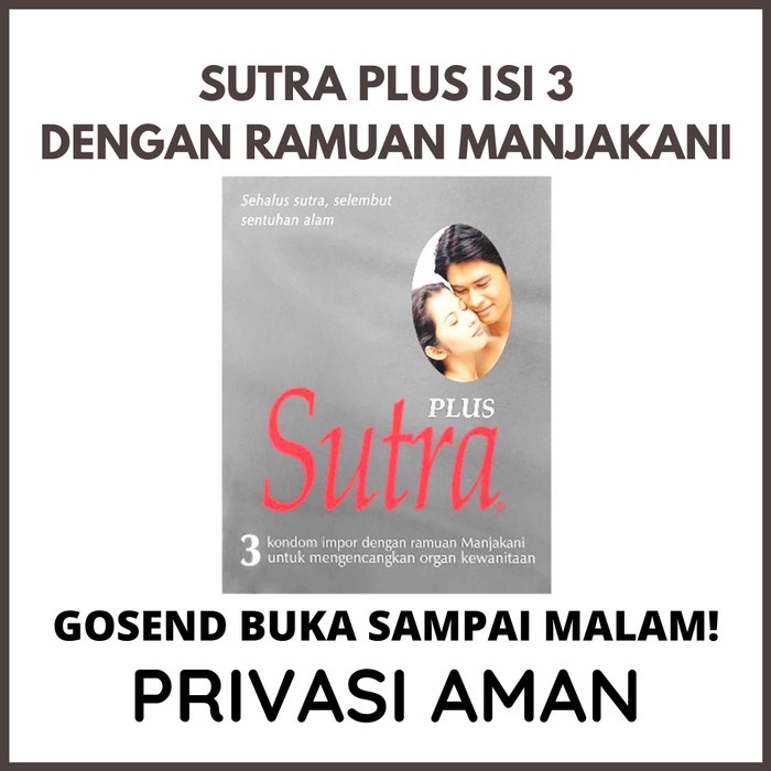 Sutra PLUS isi 3 Kondom Sutra RAMUAN MANJAKANI Alat Kontrasepsi