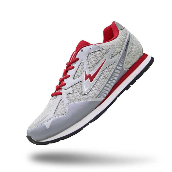 Sepatu Eagle Aero Shoes Running Grey Red Original Only Limited Editions