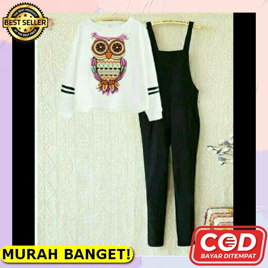 Jumpsuit Wanita Panjang Hijab Import Jamsuit Jumsuit Jampsui Cy56 Hg706 Cape - Dark Grey Set Jumpsui