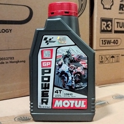 OLI MESIN MOTOR MOTUL GP POWER 10W-40 1 LITER