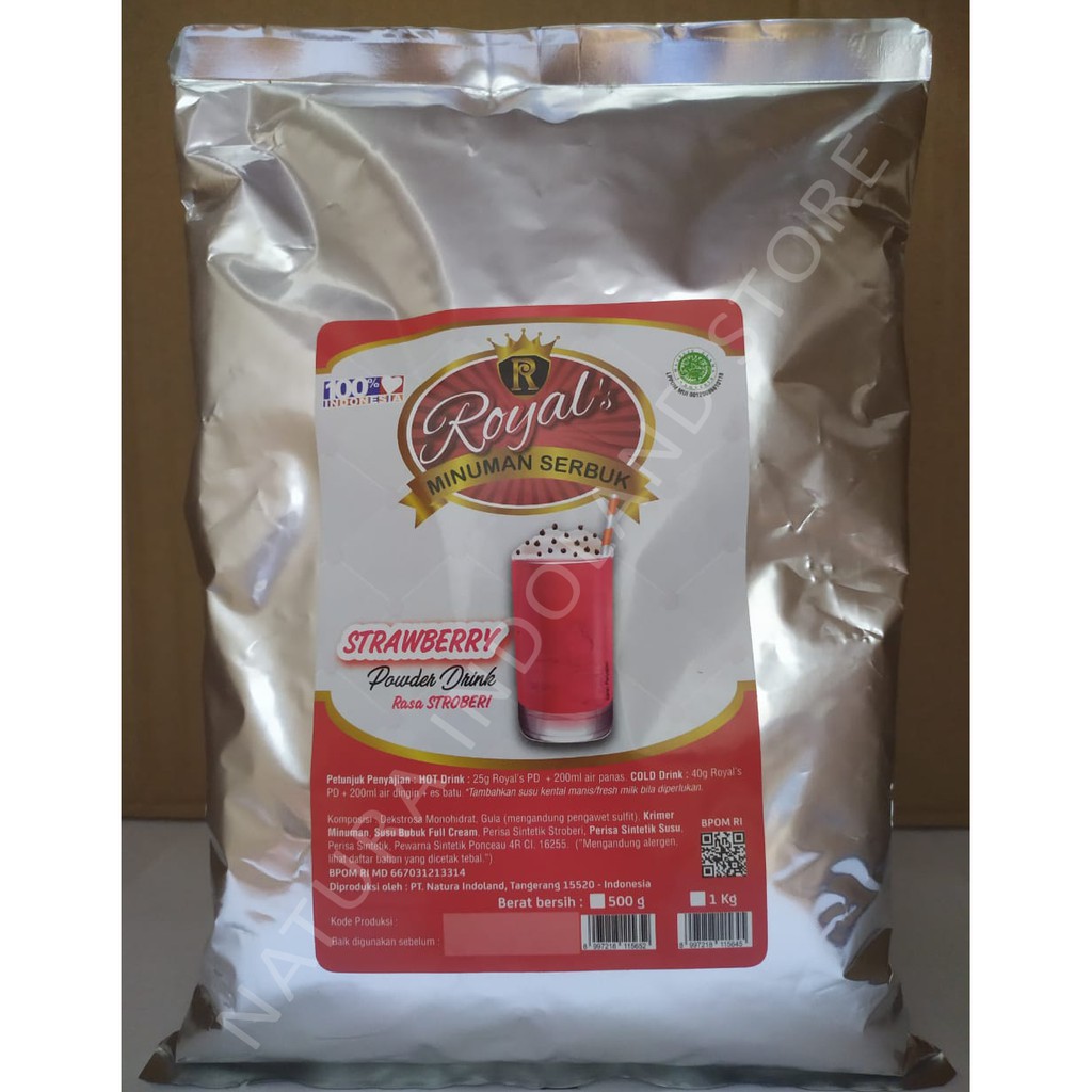 

ROYAL'S Powder Drink 1 Kg : Rasa STRAWBERRY