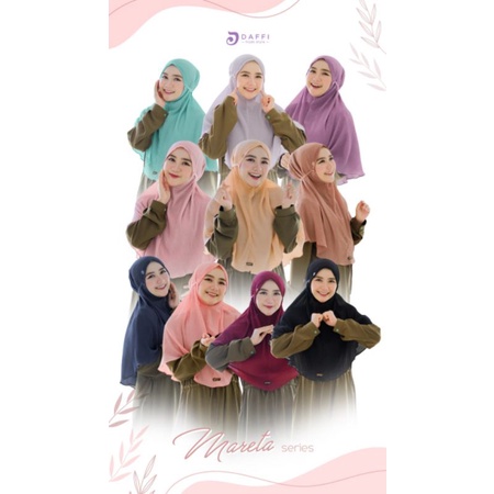 MARETA DAFFI HIJAB Bergo kekinian bergo plisket hijab branded jilbab terbaru grosir jilbab murah