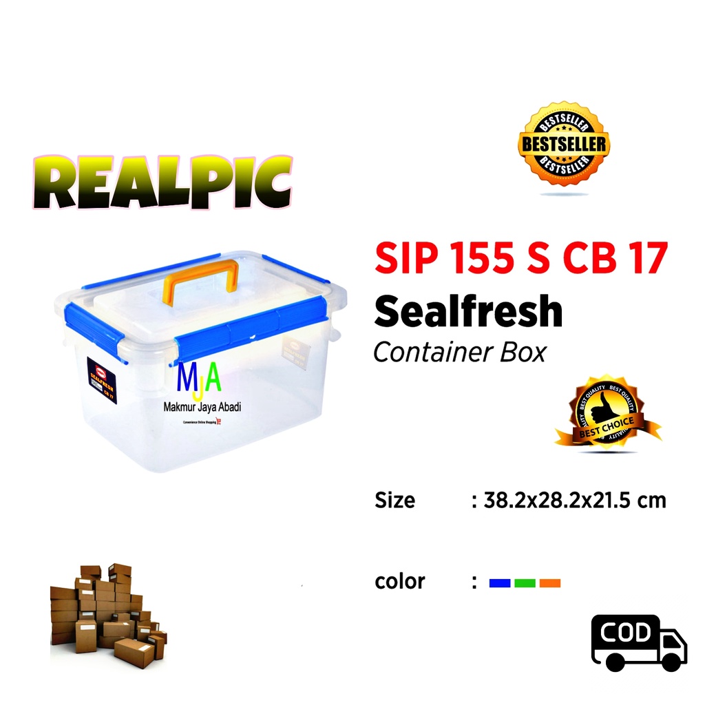 PROMO ( BISA COD )SHINPO SealFresh CONTAINER BOX 17 LITER SIP 155 S CB-17 Kontainer Box PLASTIK