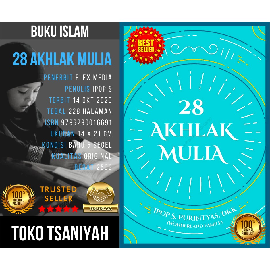 Buku Psikologi Islam 28 Akhlak Mulia Ipop S Purintyas Buku Islam Buku Islami Alquran Al Hadis Rasul