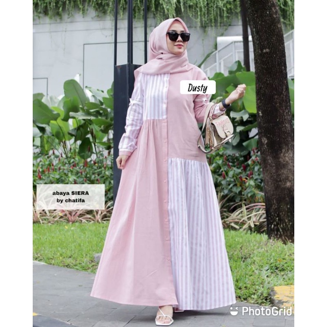 GAMIS CHATIFFA /PAKAIAN WANITA MOTIF SALUR