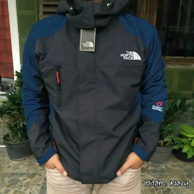 JAKET outdoor  jaket murah TERBARU & TERKECE  JAKET GUNUNG JAKET ABU JAKET NAVY JAKET TNF jaket  SUMMIT SERIEZ jaket pria wanita jaket murah jaket terbaru jaket musim dingin jaket musim hujan jaket waterproof jaket anti air jaket anti angin-hitam navy A