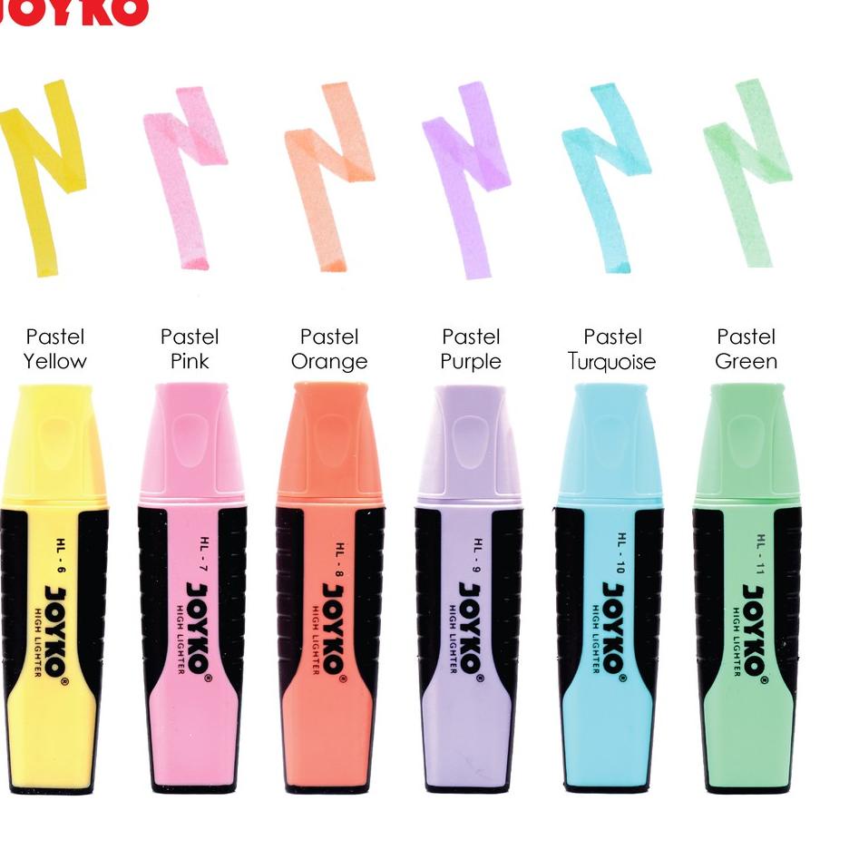 

정 Highlighter Penanda Berwarna Joyko HL-70 Pastel Color 1 Set 6 Pcs