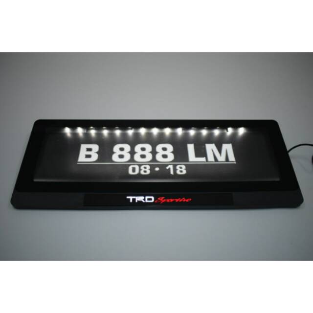 Plat nomor mobil logo TRD Sportivo
