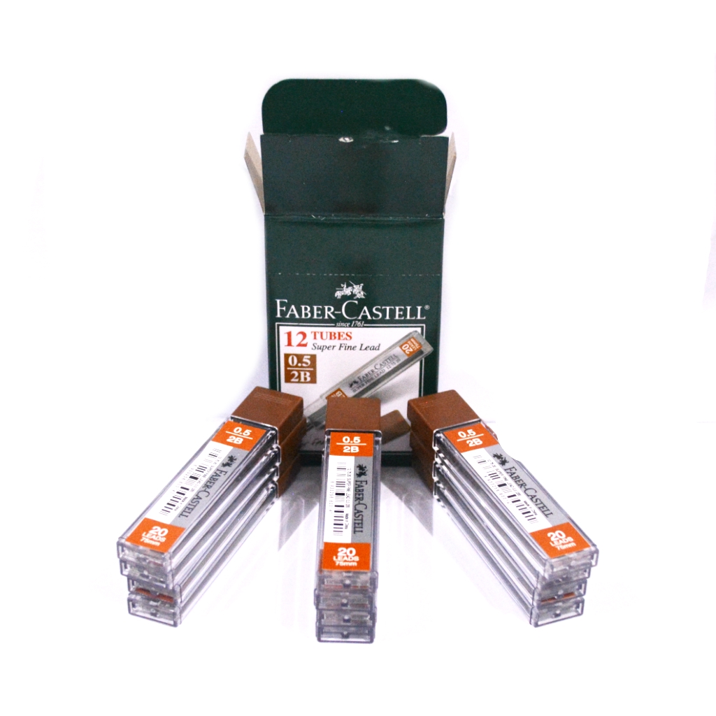 

H7Y Refill Isi Pensil Mekanik Faber Castell 2B Lead 0.5 MM Per Box
