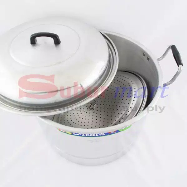 Panci Masak Serbaguna / Panci Kukusan Aluminium Orchid 32cm